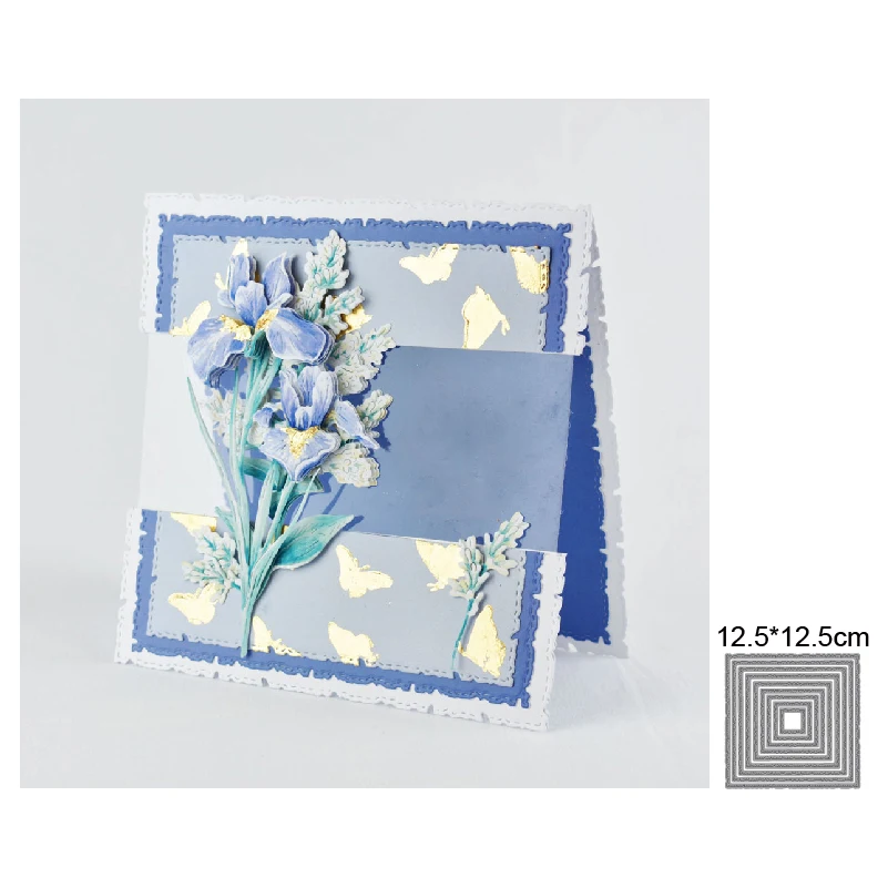 

Big Album Frame Metal Cutting Dies Decorative Scrapbooking Steel Craft Die Cut Embossing Paper Cards Photo Stencils Dies