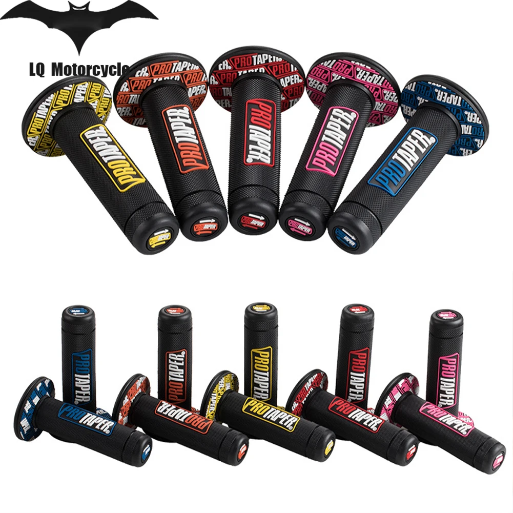 

7/8" 22 24mm Handle Grips Pro taper Motorcycle Grips Protaper Dirt Pit Bike Motocross Handlebar Rubber Gel Hand Grip Brake Hands