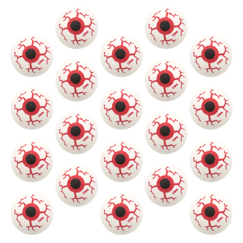 

20 Pcs Bouncing Ball Toy Eyeballs Props Halloween Jumping Pvc Supplies Bounce Kids Child