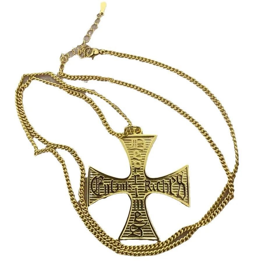 ERD Hesitant Rich Second Generation Золотой крест Ожерелье Панк-трендовый свитер Ожерелье (art.: 3920ced77a8e2) - 3920ced77a8e2