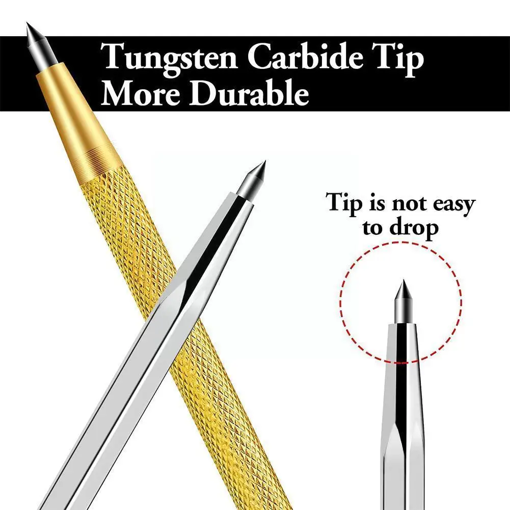 

New Diamond Glass Cutter Carbide Ceramic Scriber Tools Metal Tile Cutting Machine Lettering Pen For Bricklayer 2 Color R6j7