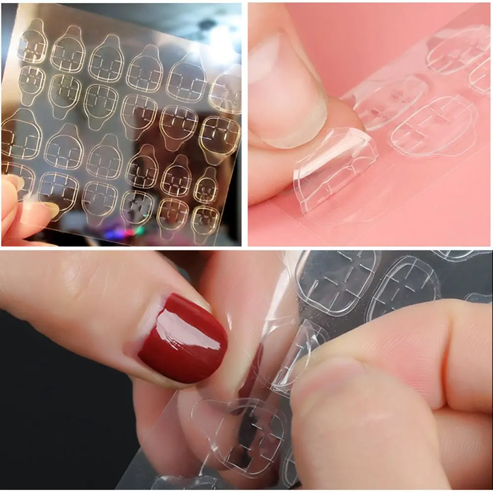 

5 Sheet/Pack False Nail Waterproof Adhesive Tabs Crystal Jelly Tape Tape DIY Fake Nail Manicure Makeup Tool