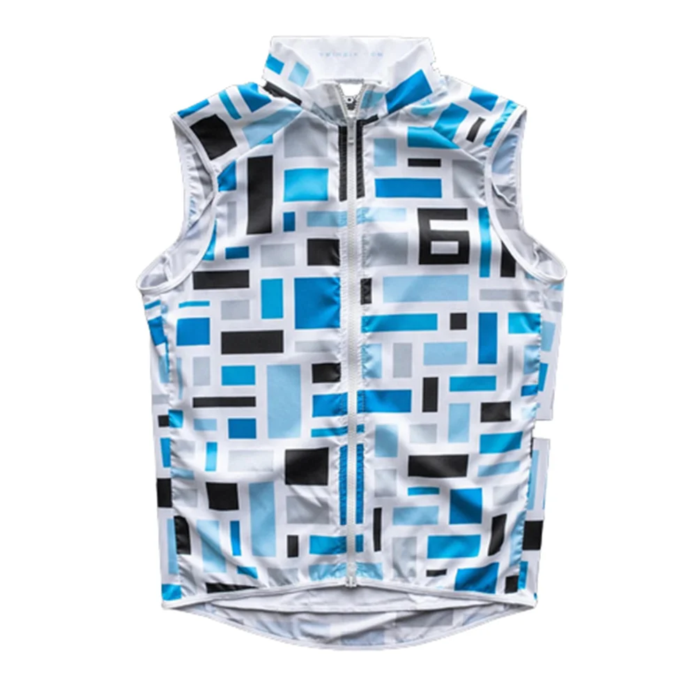 

Twin Six 6 Cycling Windbreaker Men's Windproof Vest Bicycle Jersey Light Jacket Summer Sleeveless Gilet Road MTB Bike Clothing
