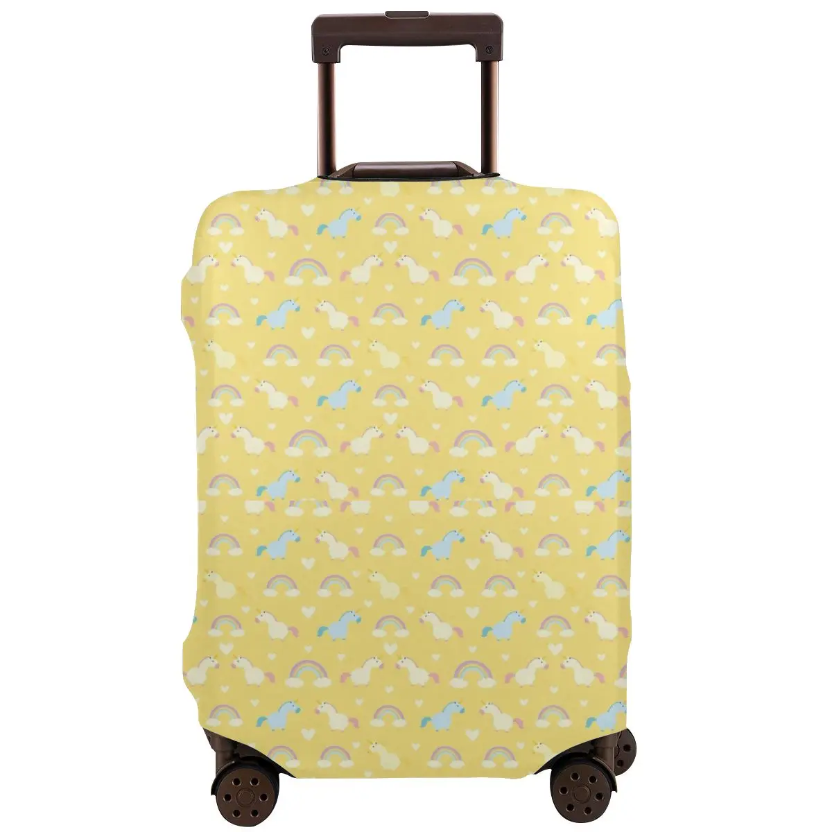 

Little Unicorns With Rainbows Pattern Luggage Protective Case Travel Thicken Dust Cover Washable Protective Cover For 18''-32''