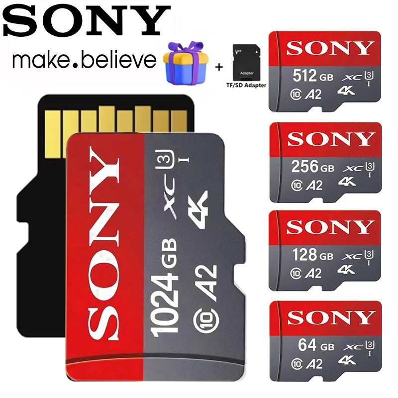 Фото Карта памяти Sony Extreme 1 ТБ 512 ГБ 256 ГБ A1 Карта Micro SD 128 ГБ 64 ГБ U3 A2 V30 Дигип-рекордер Монитор Камера Специальная карта TF №1