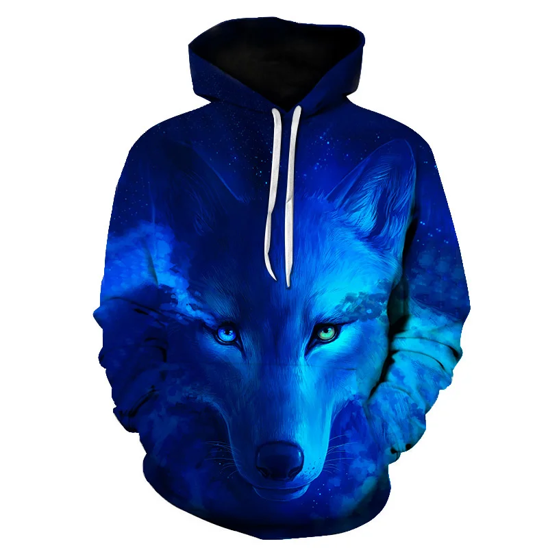 

Space Galaxy Wolf Printed 3d Unisex Hoodies Bright Wolf Fashion Cute Wolf Hoddies Spring Autumn Casual Sweaters Sweat