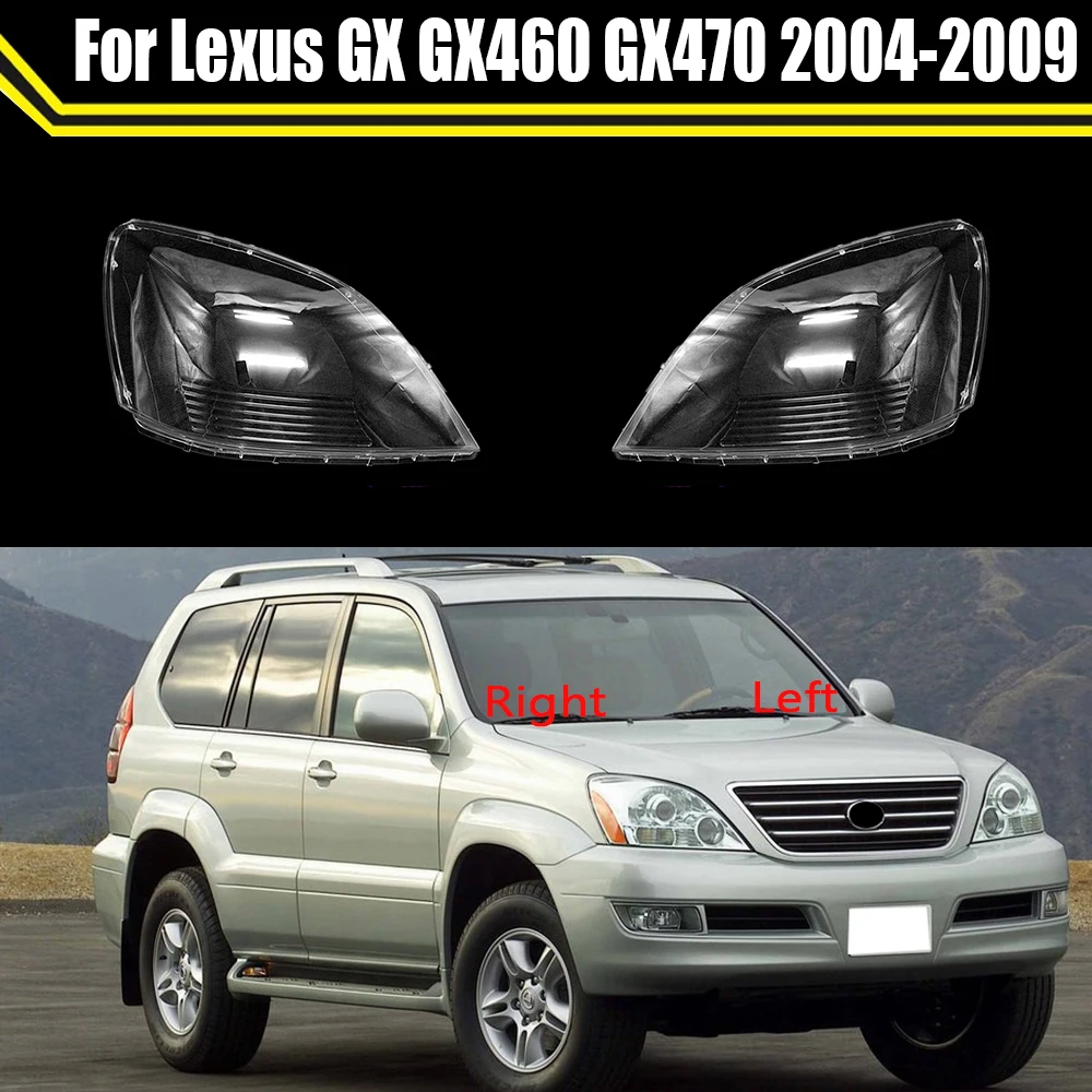 

Head Lamp Light Case For Lexus GX GX460 GX470 2004~2009 Car Headlight Lens Cover Lampshade Glass Lampcover Caps Headlamp Shell