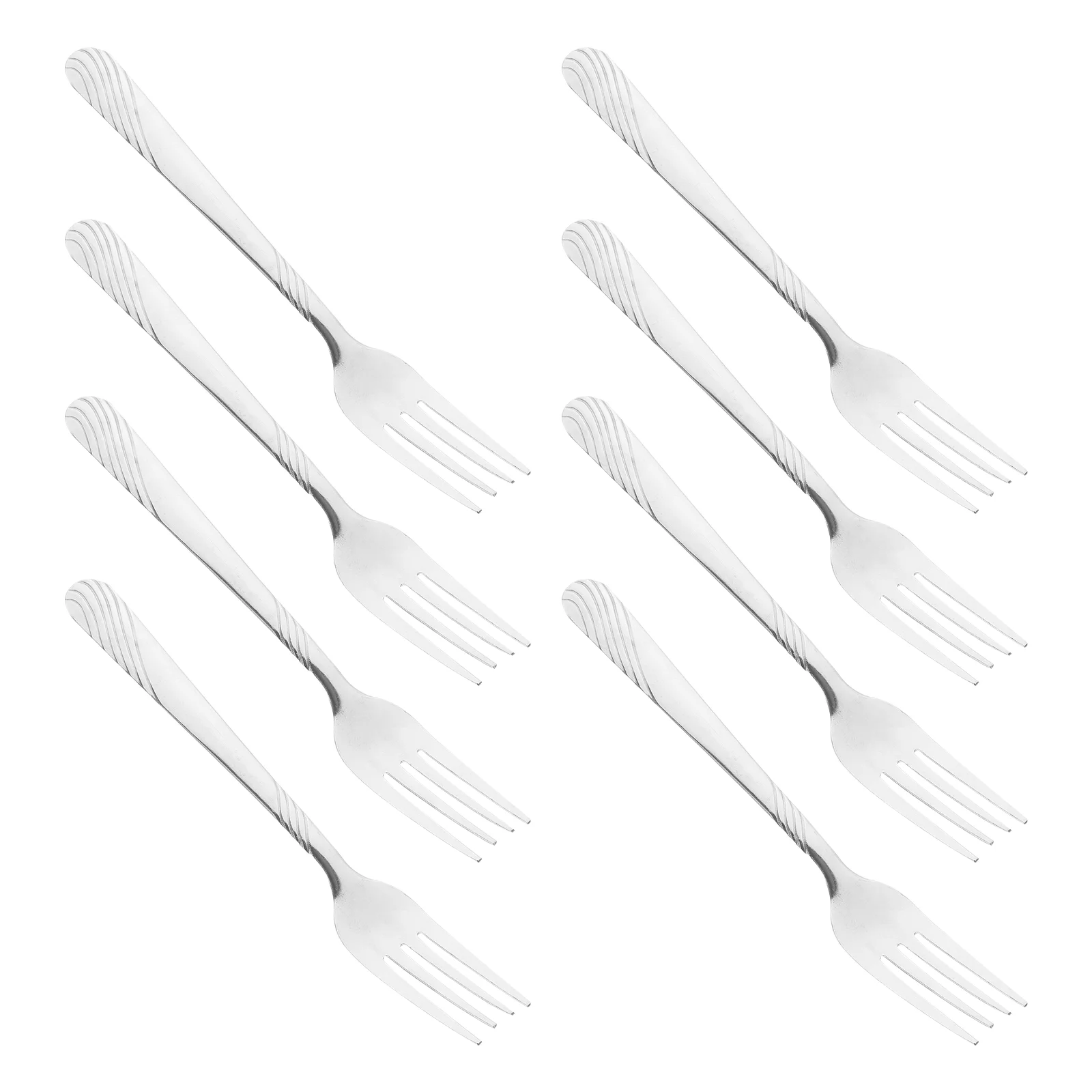 

8 Pcs Dinnerware Sets Beads Cakes Cutlery Stainless Steel Western Appetizer Hotel