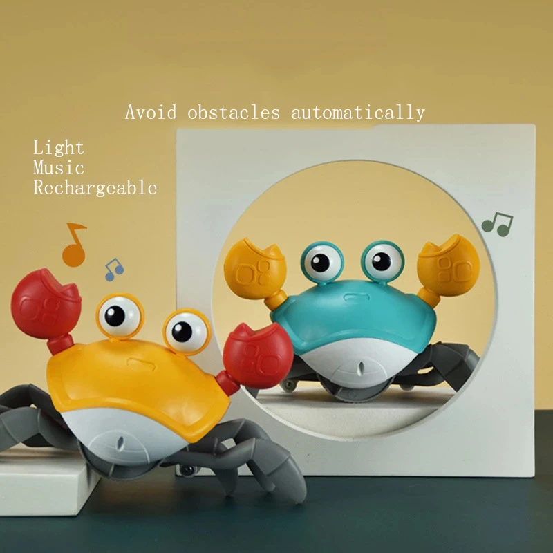 

Индукционный бегущий краб, перезаряжаемые электрические питомцы, музыкальные игрушки, детские игрушки, подарки на день рождения, интеракти...