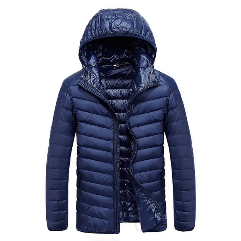 White Duck Down Jacket Male Windproof Waterproof Parkas Coats Ultra Light Stand Collar Male