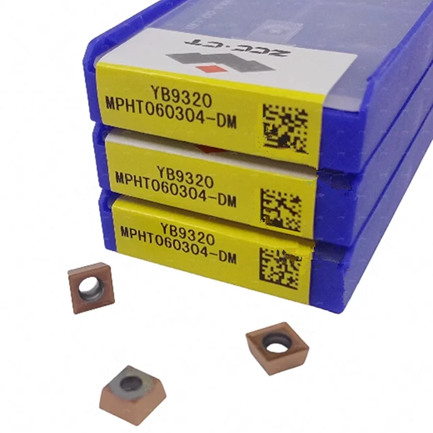 MPHT060304-DM YB9320 MPHT060304 CNC blade ZCC.CT carbide inserts Milling For Stainless steel 10pcs/box