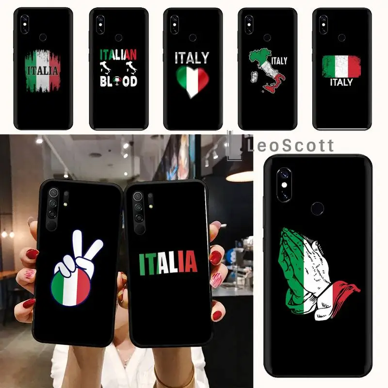 

Italy Italia National national flag Phone Case For Xiaomi Redmi note 7 8 9 11 t s 10 A pro lite funda shell coque cover