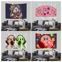 bandai kirby wall tapestry art science fiction room home decor wall hanging home decor