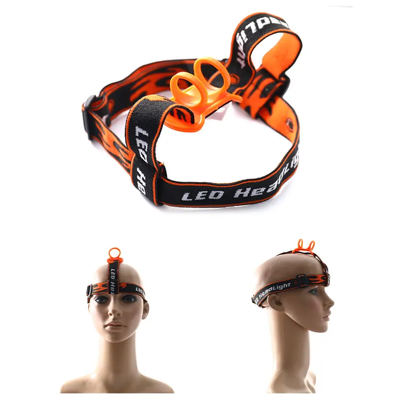 

Flashlight Headband Head Strap Belt Band Mount Holder Stand for 22 to 32mm 18650 26650 LED Torch Diving Headlamp Bike Head Light