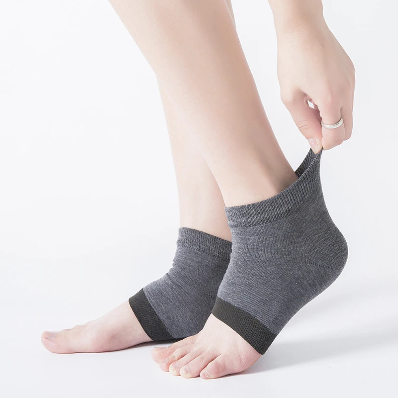 

1Pair Silicone Moisturizing Gel Heel Socks Anti Cracking Liner Heel Socks Soft Elastic Foot Socks Skin Care Heel Foot Protection