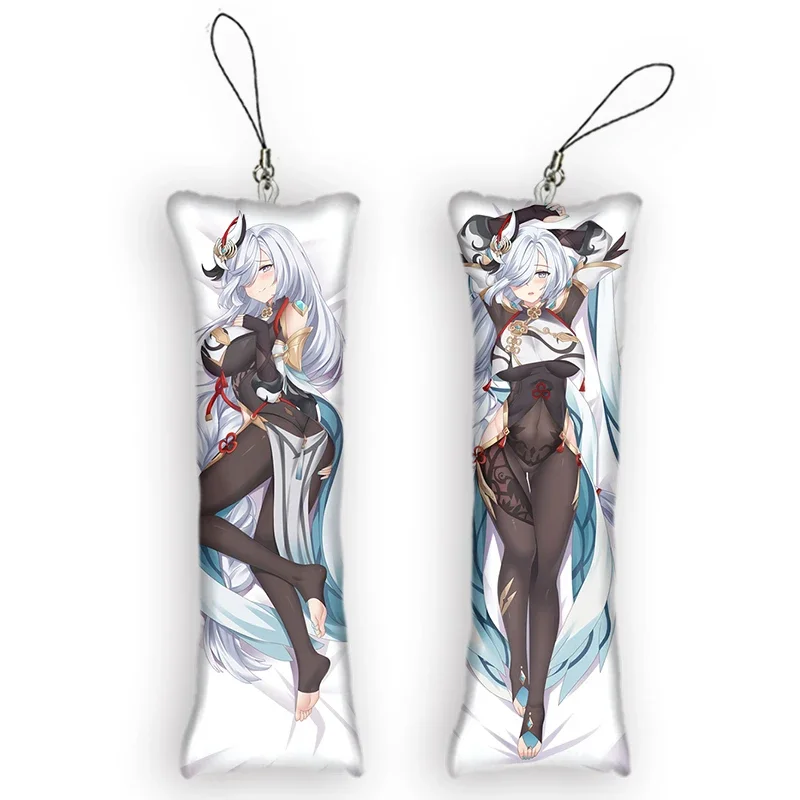 Новая мода Genshin Impact Shen He мини-брелки Dakimakura брелок мультфильм аниме тело
