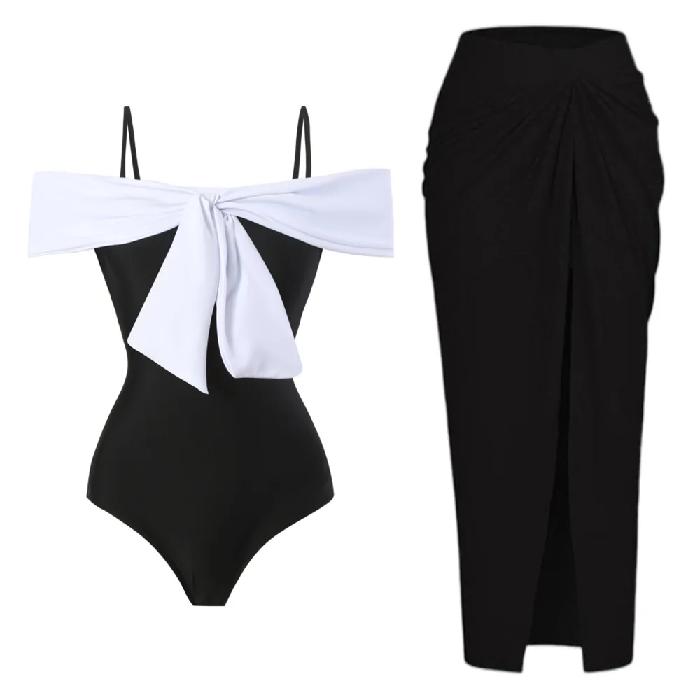 

One Piece Swim Suit Women Swimwear Vintage Swimmsuit For Swimsuit 2023 Beach Ins Retro Dress With Veil Independent Stand Hot