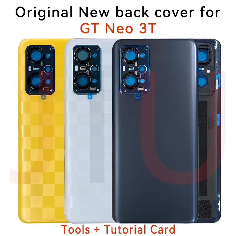 

6,7 "оригинальная новая задняя крышка для Realme GT Neo 3T Neo3t, крышка аккумулятора, стеклянная панель, задняя крышка корпуса, задняя крышка, замена