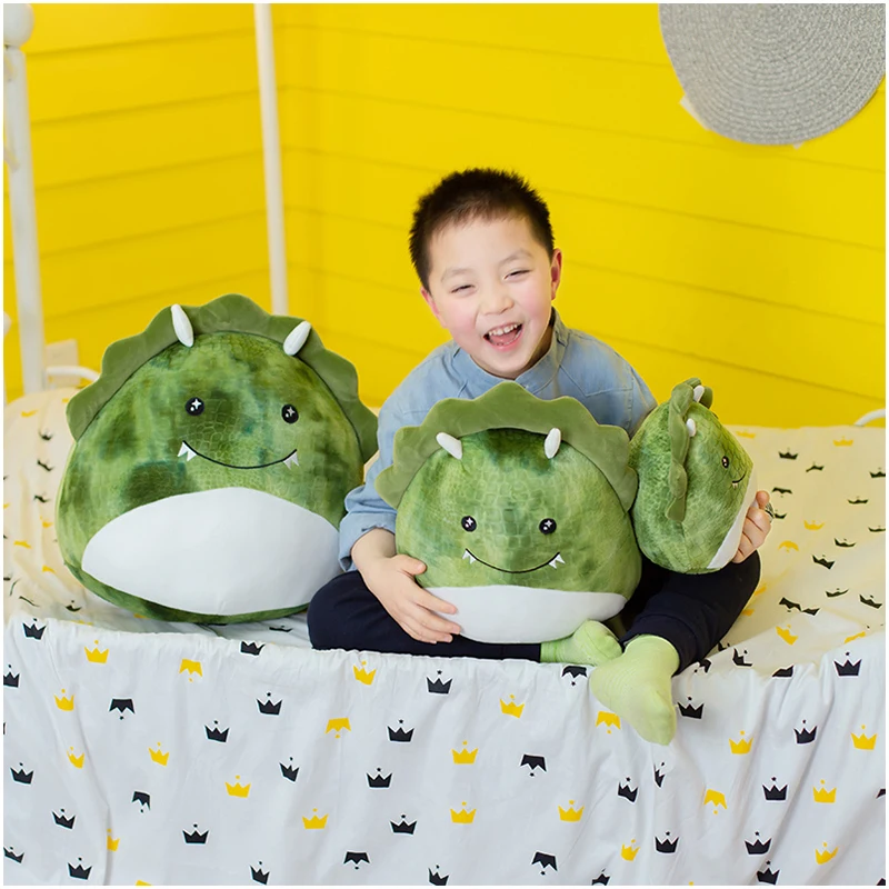 Милый пухлый динозавр плюшевая кукла Huggable мультяшный Трицератопс мягкая игрушка