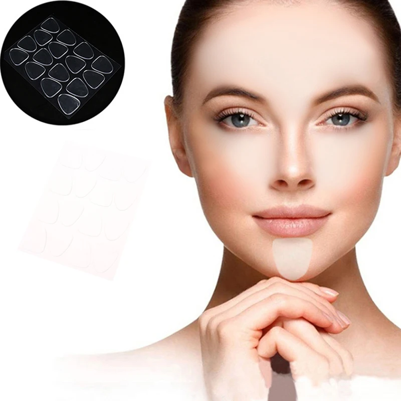 

16Pcs/Sheet Silicone Jaw Mask Cheek Anti Wrinkle Face Wrinkle Sticker Skin Lifting Pads New
