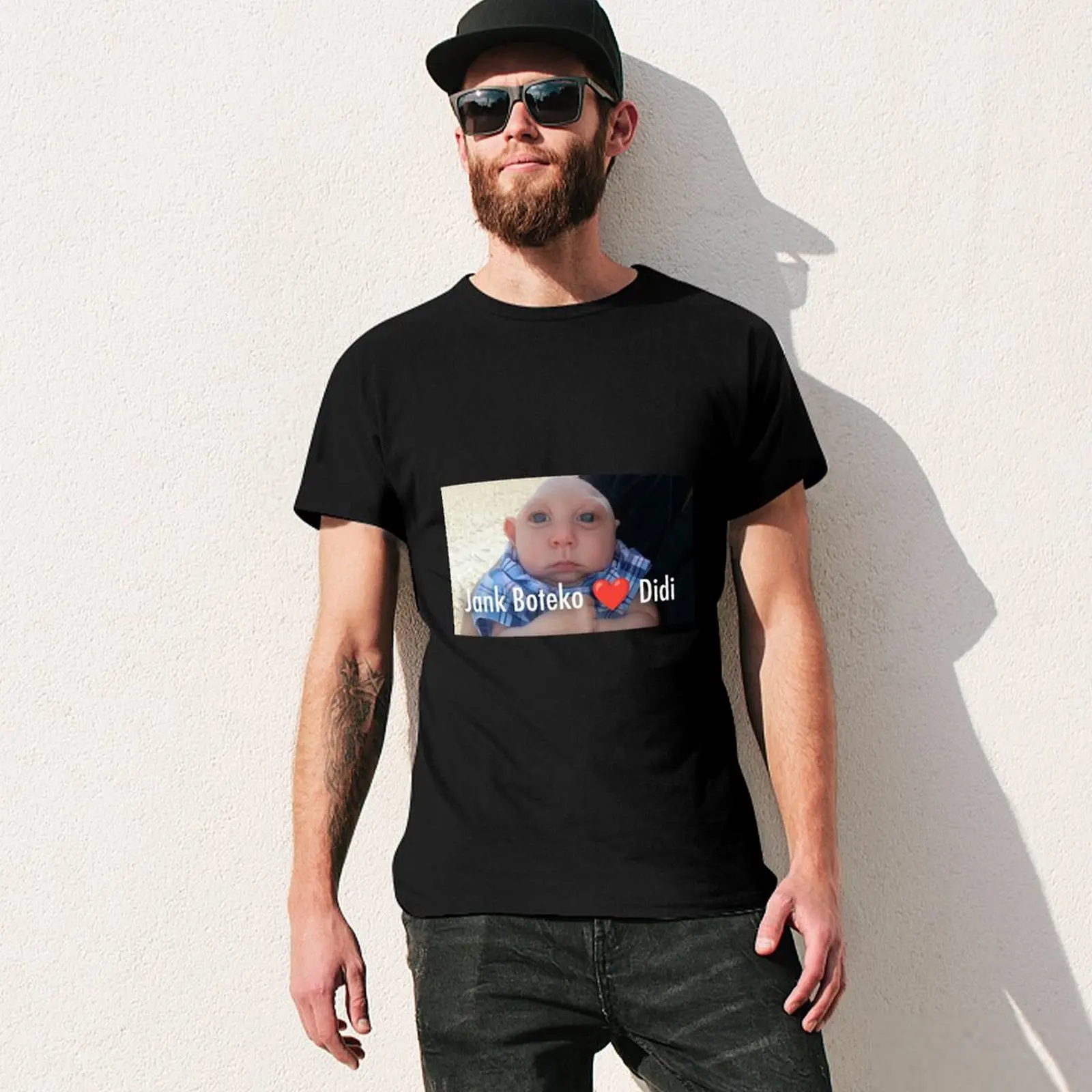 Футболка Jank Boteko летние топы одежда больших размеров рубашки с аниме для мужчин