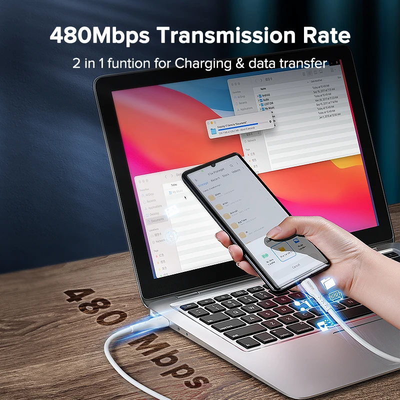 Кабель QOOVI 6A USB Type-C 66 Вт для быстрой зарядки телефонов Huawei P40 Mate 30 Honor |