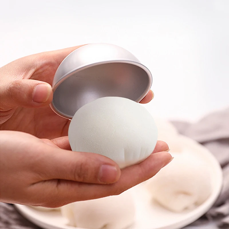 

2Pcs Bath Bomb Mold Aluminum Alloy Ball Sphere Candy Bar Chocolate Sandwich Cake Baking Pastry Moulds Kitchen Bakery Accessories