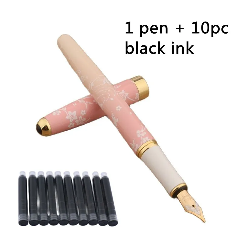 

Перьевая ручка Chouxiongluwei 83 с розовыми цветами