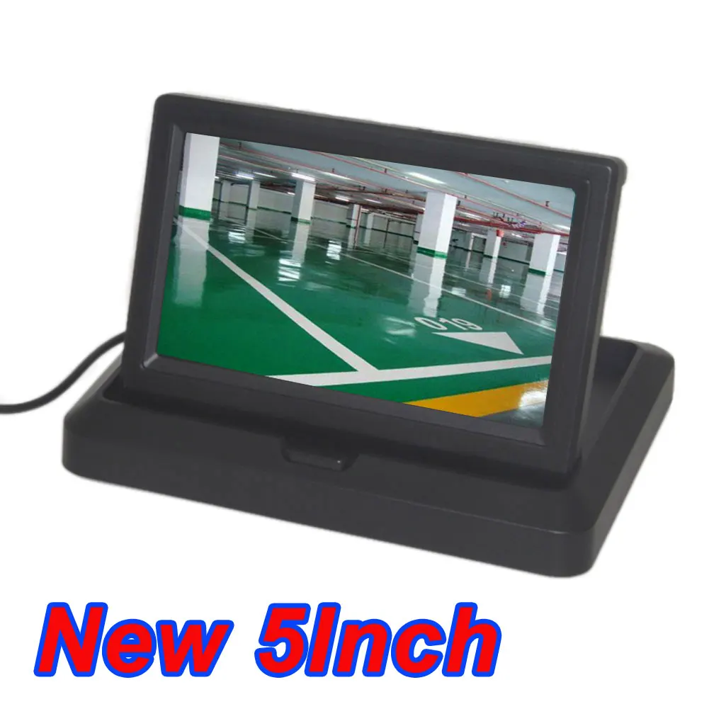

5.0" Color CCD CCD Car Display 5 Inch Folding New Digital Screen 2 Channel Video Input DVD Player DC 12/24V Monitor