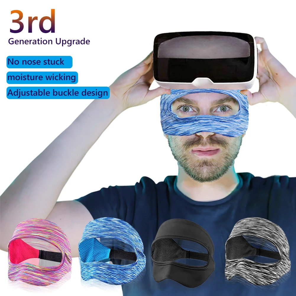 

Очки от пота для Oculus Quest 2 VR маска для глаз с регулируемой пряжкой аксессуары 3-го/2-го поколения VR маска для глаз