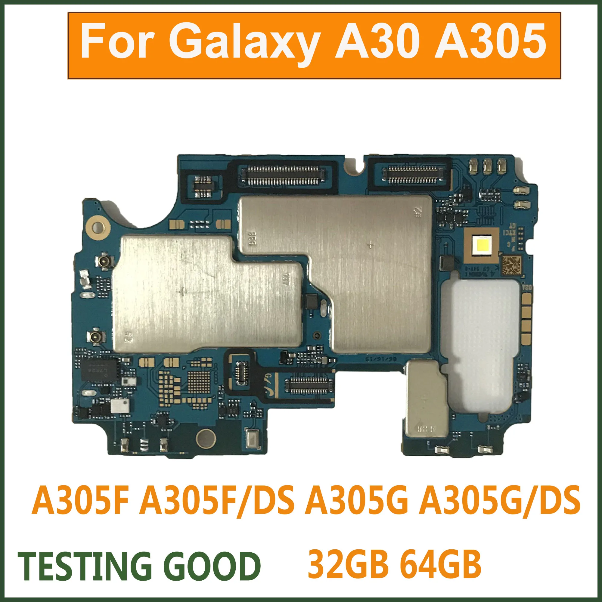 Оригинальная материнская плата для Samsung A7 2018 A750F A750FN/DS A505F A505F/DS A305F Exynos Dual Sim