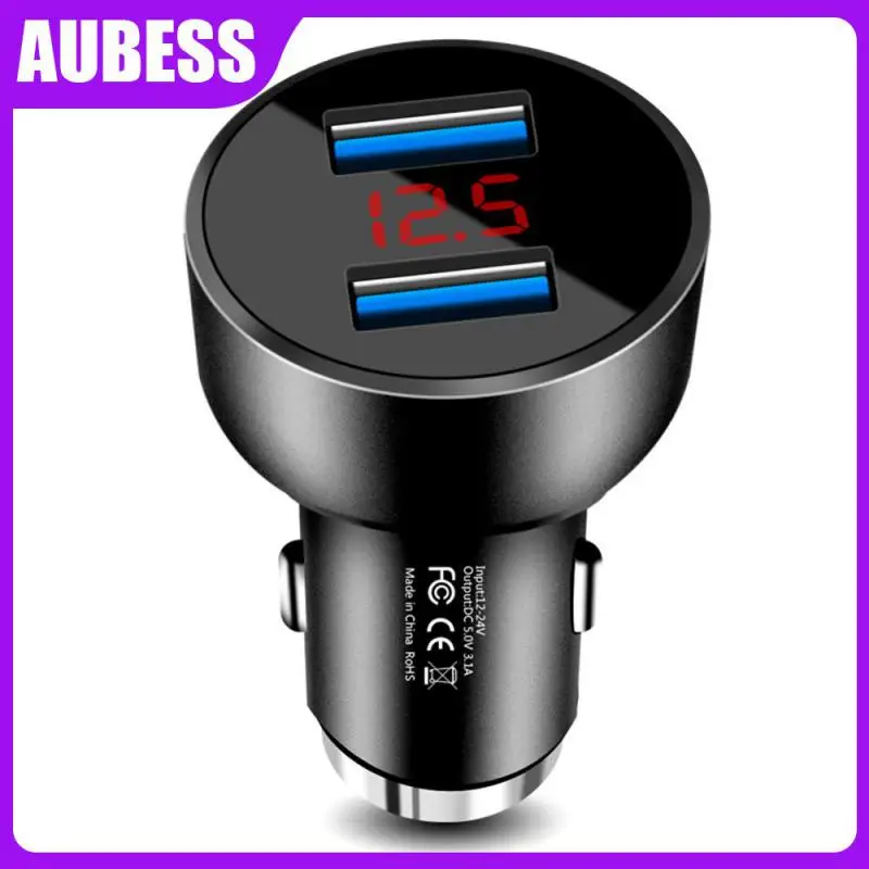 

Led Voltmeter Universal Dual Usb Qc 3.0 Cigarette Lighter Durable Multi-function Car Accessories Car Charger For Mobile Phones