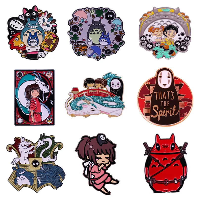 

Interesting Metal Badge Anime Figure Collection Hard Enamel Pin and Brooches Women Lapel Pin Backpack Bags Badge Kids Gifts