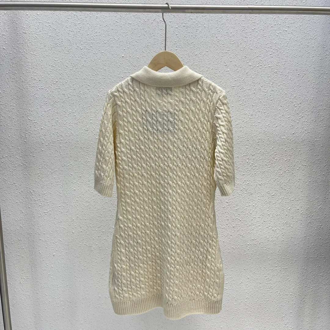 

Short Sleeve Turndown Knitted Bodycon Split Long Dress Women Slim Fashion Midi Dresses 2023 Summer Female Clothes