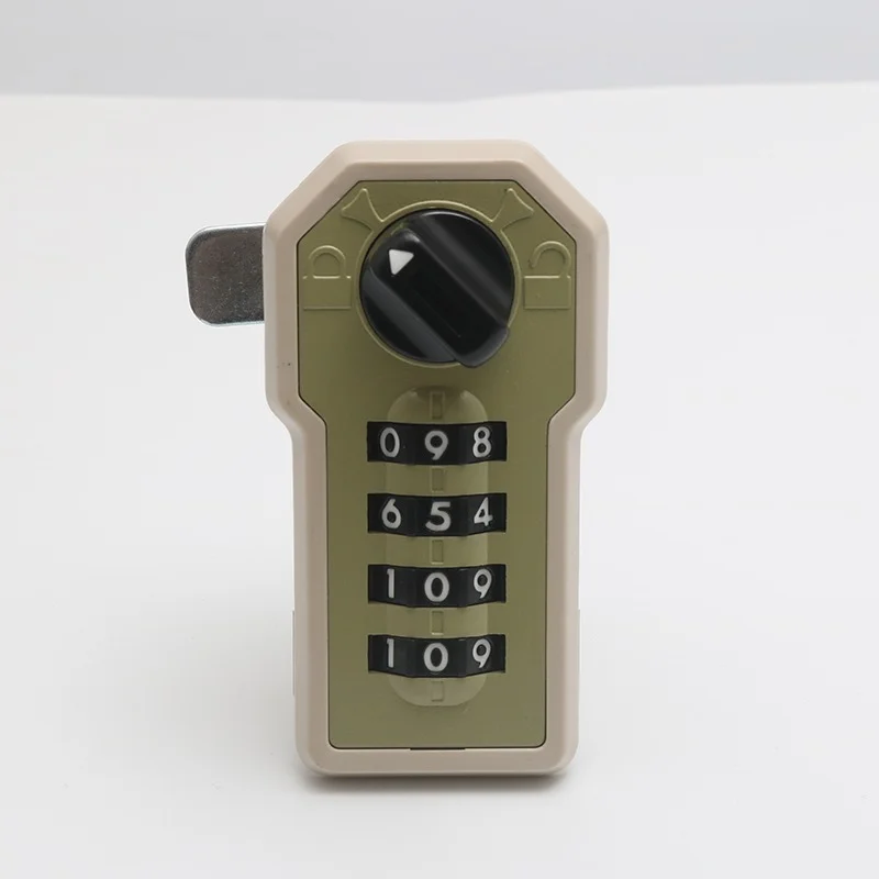 

4 Digit Mechanical Combination Lock Latch Jewelry Wooden Case Retaining Lock Manual Luggage Combination Lock door lock
