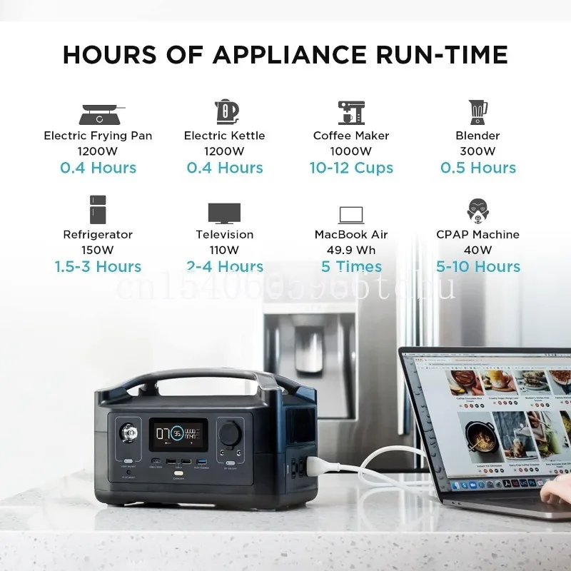 Фонарик быстрая зарядка бесшумный генератор солнечной энергии 288Wh портативная