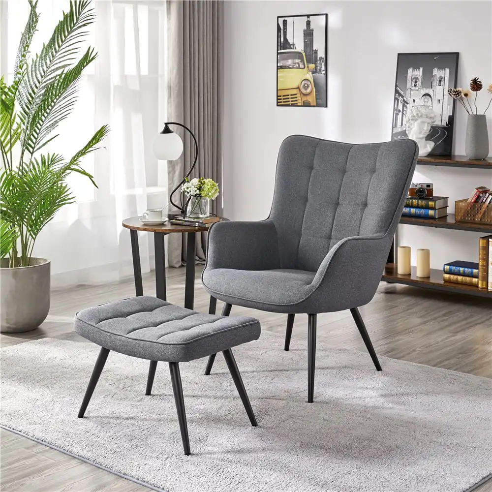 

Gray Modern Dining Chairs for Dining Table Chair & Ottoman Sets Dinette Free Shipping Furniture Living Room Chairs Home