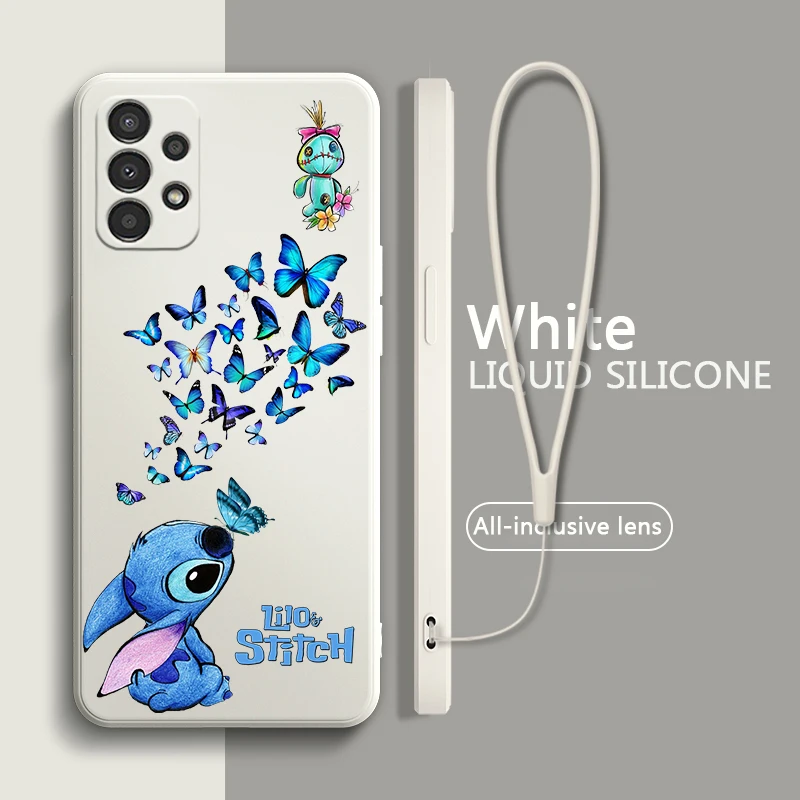 

Butterfly Stitch Liquid Rope Case For Samsung A91 A81 A71 A51 A41 A31 A11 A30 A50S A3 A03S A02 A01 Core Cover