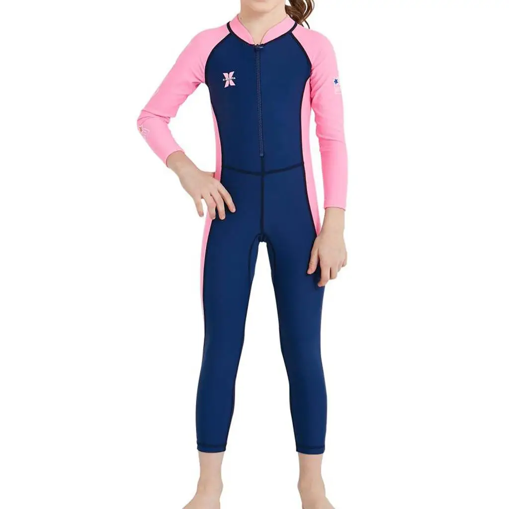 

Long Sleeve Swimsuit Kids Sports & Zipper Front