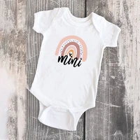 rainbow mama and mini family matching tshirt summer 2021 family look t shirts mommy and me clothes baby clothes girl love m