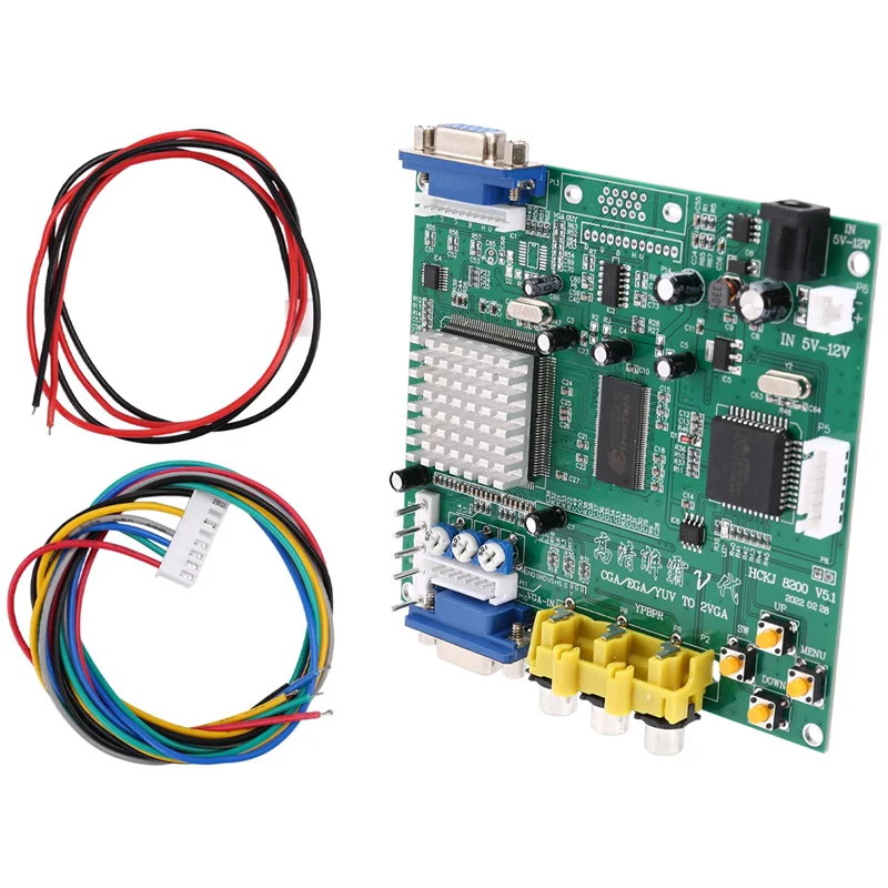 GBS8200 CGA//YUV/RGB в выход VGA аркадная игра Jamma HD видеоконвертер плата монитор на