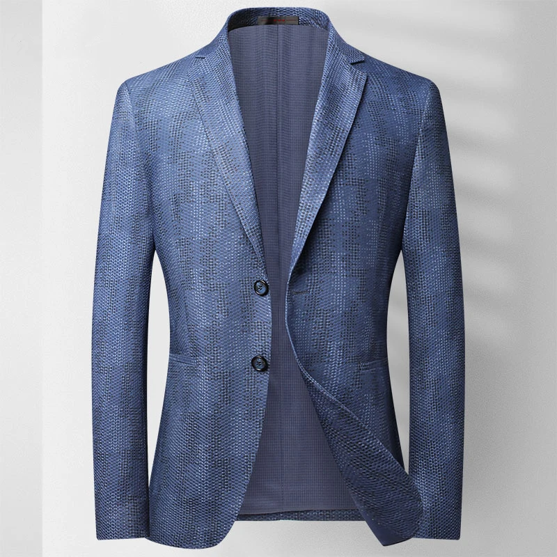 Мужской весенне-летний Тонкий Блейзер с сотовой сеткой дышащая мужская