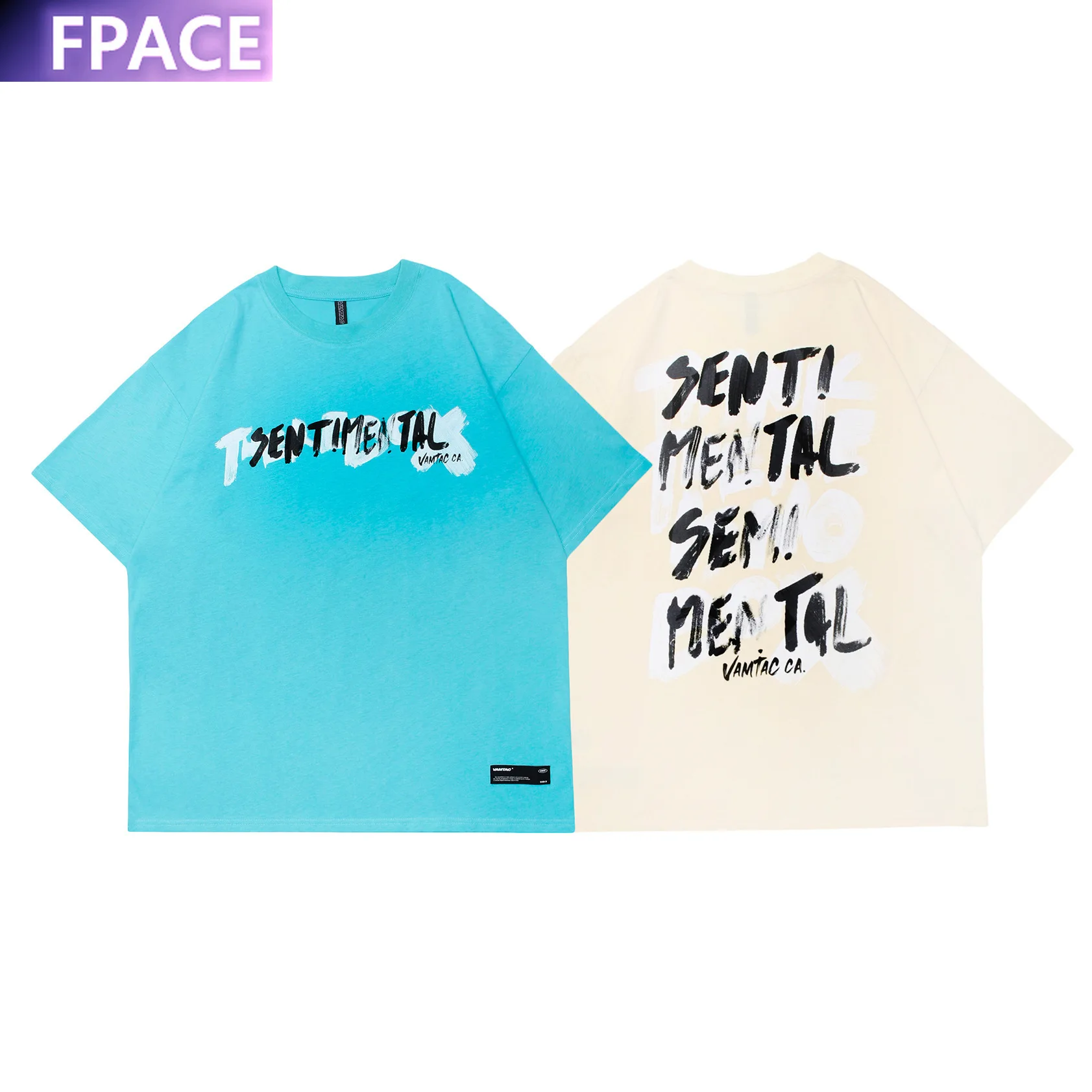 

Designer Original High Street Fashion Brand and Youth Painting Letter Short Sleeve T-shirt Boy Girl Oversized Dressing plus Size