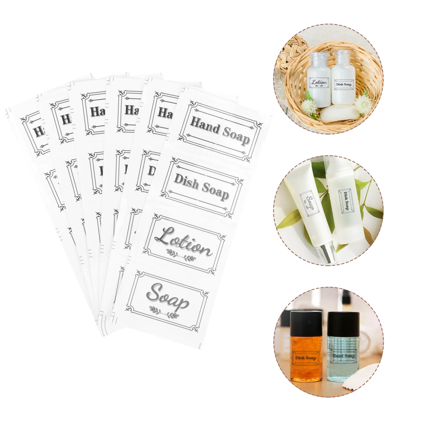 

Labels Soap Stickers Label Bottle Waterproof Dispenser Hand Shampoo Bathroom Conditioner Sticker Cleaning Decals Removable
