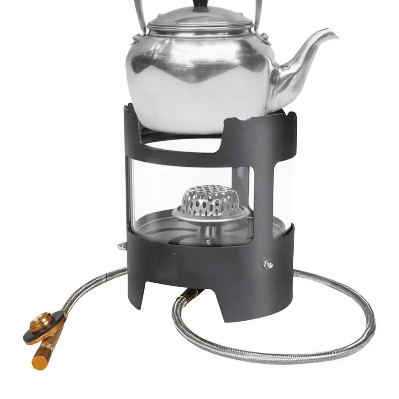 

Туристическая газовая плита, портативное ветрозащитное оборудование для кемпинга, пропан, с ветрозащитными перегородками, для кипячения воды, чая