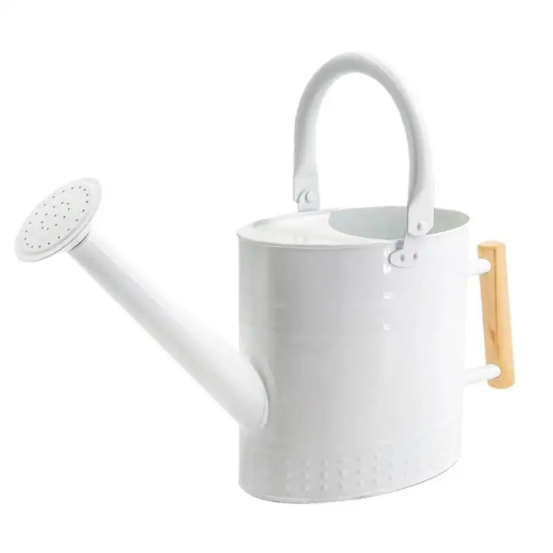 

Flower Watering Can portable outdoor plant watering vessel reusable wooden handle watering bottle for flowers garden supplies