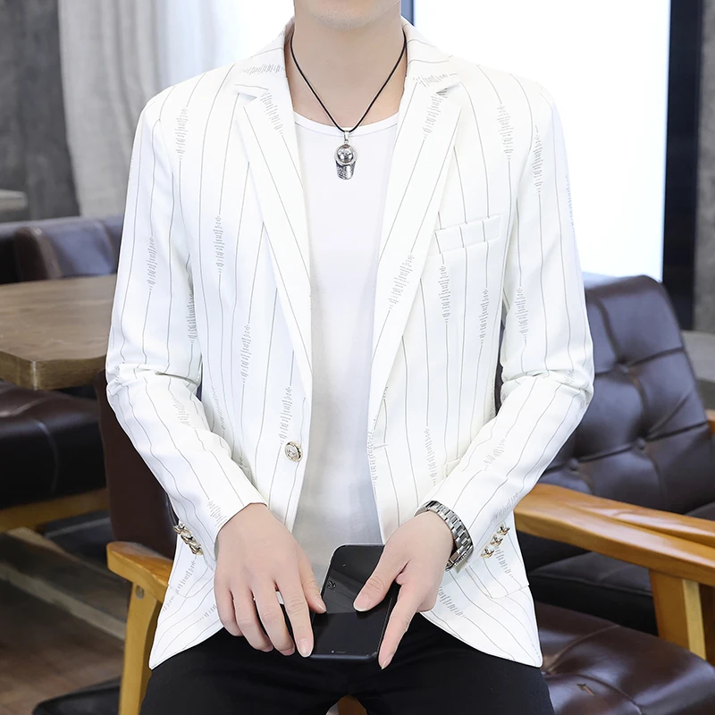 

New men's Korean version of a small suit male teenagers everything hair stylist casual coat slim fashion handsome suit top coat