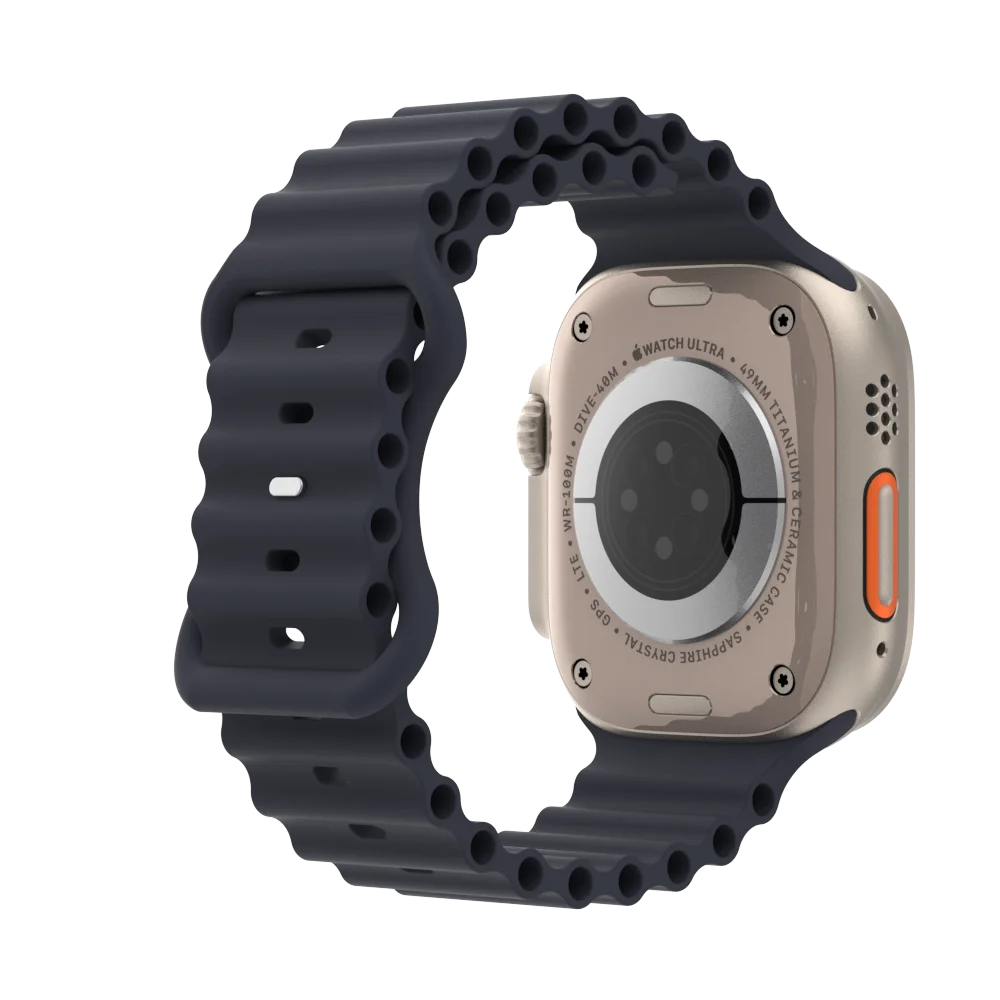 Ocean Strap for Apple Watch Band Series 8 7 Ultra 49mm 45mm 41mm Silicone Correa Bracelet 44 40 42 38mm IWatch Serie 6 Se 5 4 3