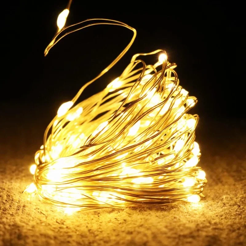 

Led Strings Garland Fairy Lights Copper Wire 1M 2M 5M10M Lighting Garland for Christmas Bedroom Wedding Party Decoration