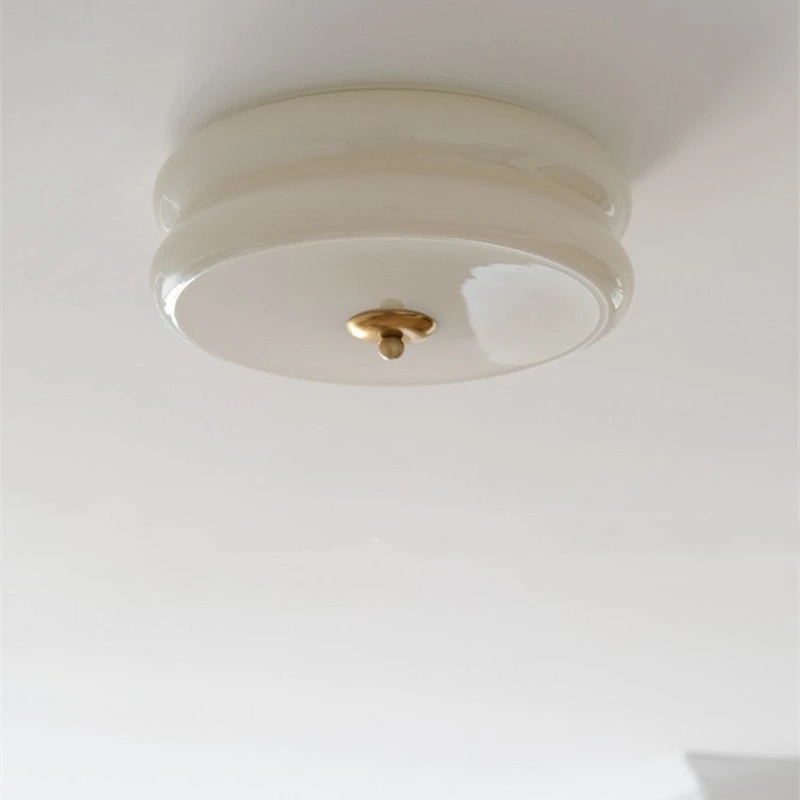 

Modern High-quality Glass Ceiling Lamp Nordic Creative Circular LED Ceiling Lights For Bedroom Living Room Corridor Restaurant